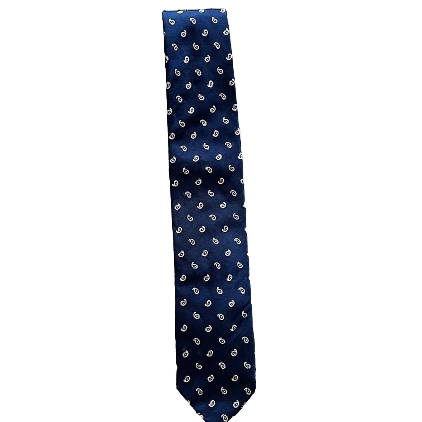 Breuer Mens Luxury Silk Tie  Blue  Made In Italy 3 Inch Width